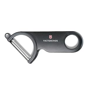 Victorinox Aspergeschiller met dunschiller, roestvrij staal, kunststof, geschikt voor de vaatwasser, zwart