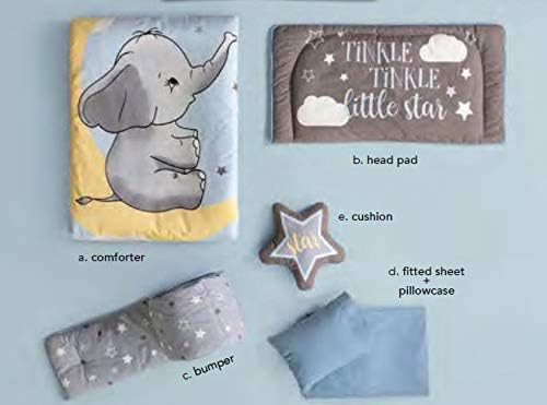 elephant crib set boy