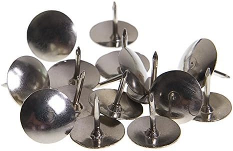 Pack of 1000pcs Small Nickel Plated Push Pins Thumbtacks Pushpins Metal Head Push Pins for Home Office