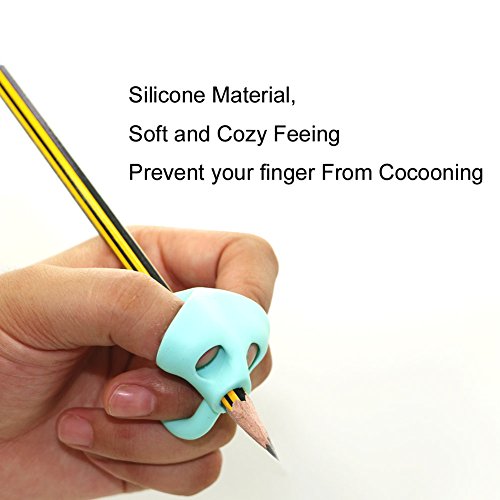 image for Pencil Grips Qingo 2018 New Finger Grip Writing Aid Grip Trainer Postu