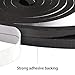 Yotache Foam Seal Tape 2 Rolls 1/2 Inch Wide X 3/8 Inch Thick, Self Adhesive Weather Stripping Insulation Foam Neoprene Weather Stripping, Total 13 Feet Long (2 X 6.5 Ft Each)