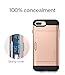 Spigen Slim Armor CS iPhone 8 Plus Case/iPhone 7 Plus Case with Slim Dual Layer Wallet Design and Card Slot Holder for Apple iPhone 8 Plus (2017) / iPhone 7 Plus (2016) - Blush Gold