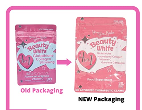 beauty white glutathione collagen slimming Mua You Glow Babe 4 in 1 Food Supplement, Size 15gram Each (Pack of 2) 30 x 2-60 Capsules trên Amazon Mỹ chính hãng 2026 FDA Advisory No.2022-1115-A || Lifting