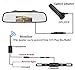 Emmako Backup Camera Wireless and 4.3'' Mirror Monitor System For Cars/SUVs/MiniVans HD Color Night Vision IP68 Waterproof Rear/Front View Camera Guide Lines On/Off