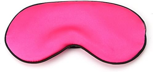 YingNeng Natural Pure Silk Sleep Eye Mask &amp; Blindfold,Super Smooth and Soft Relax Eyemasks for Sleeping - Hot Pink