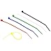HS Colored Zip Ties Neon Small Nylon Wire Ties Assorted 6 Colors (Green,Yellow, Black, White, Blue, Red) 4 Inch for Crafts,Bulk 600 Pack
