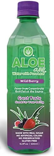 Wild Berry AloeCure Juice with Pulp, Aloe Vera Drink Pack of 12 500ml Bottles - Wild Berry