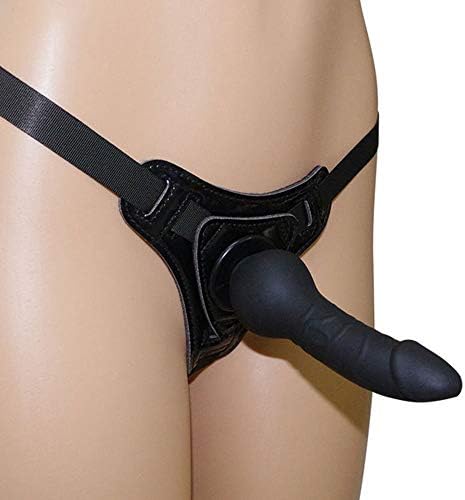 Silicone Péggîng Stráp ôn for Couple Role Play - Flexible Wand Only Sold by Jerlay (Black)