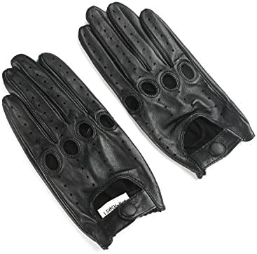 Ambesi Women's Traditional Nappa Leahter Driving Gloves