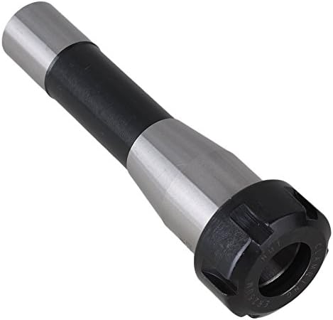 CNBTR Silver 40CR CNC Straight Shank Collet Chuck Stand Milling Lathe Extension Rod (R8-ER25)