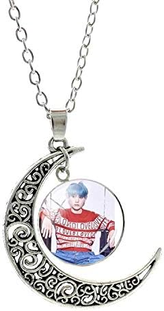 Fashion Popular BTS BT21 Bangtan Boys Moon Pendants Necklace Korea Fashion BTS Album Love Yourself Accessories Jewelry Gift BTS54