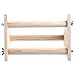 Delight eShop Parrot Bird Triangle Wooden Perch Cage Stand Play Toys Gym Activity Table Topthumb 3