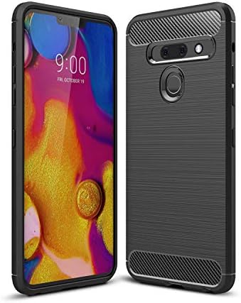 for LG G8 ThinQ/G8S ThinQ |K8 2018 Case Ultra Slim Shock Resistant Carbon Fiber Wire Drawing Thin Soft TPU Protective Cover
