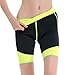 GoldFin Women's Wetsuit Shorts Pants 2mm Neoprene Shorts, Keep Warm for Diving Snokeling Swimming Surfing Scuba Pants with Pocket, BS003 (XL, Black+Yellow)