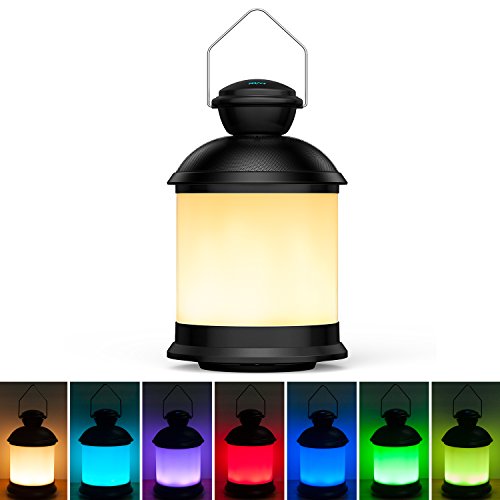 Outdoor Bluetooth Speaker â€“ Pohopa Touch Bedside Lamp and Color Changing,Waterproof Outdoor Table Lamp with Paper DIY Change,Perfect Gift