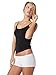 Boody Body EcoWear Women’s Cami, Scoop Neck Camisole, Soft Breathable, Lightweight Slim Fit, Viscose Made from Bamboo, Black, Medium