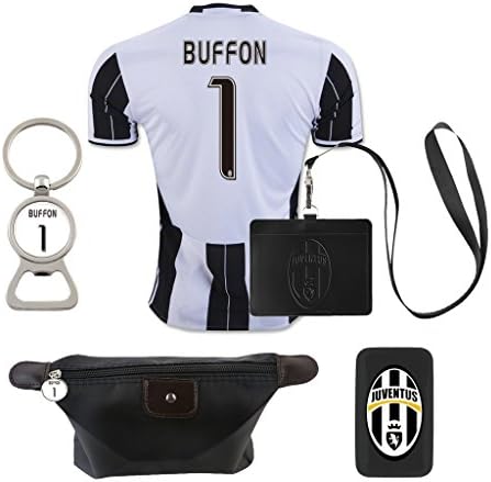 #1 Buffon (6 in 1 Combo) Juventus F.C. Home Match Adult Soccer Jersey 2016-2017