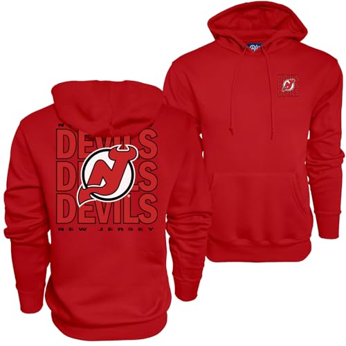 Blue 84 New Jersey Devils NHL Officially Licensed Hooded Sweatshirt Front/Back…