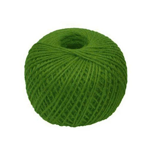 Natural Jute Twine, 60 Meters per Roll, 3 Ply, for Art, DIY Crafts, Gift Wrapping Twine, Picture Display (Light Green, AW-JT-Colours, Jute, 60 Metres, 1, AW-JT-Colours)