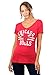 Ultra Game NBA Chicago Bulls Womens Box Out Varsity Stripe Tee Shirt, Team Color, Medium