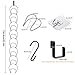 B. SHINE Cap Rack Hat Organizer – 8 Rings Hanging Caps Organizer, Hats Scarfs Rack, Multifunctional Door/Wall/Closet Mounted Racks, Black