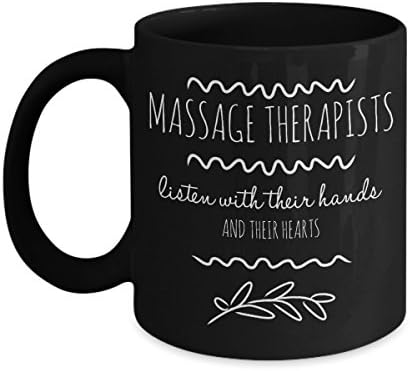 Massage Therapist Gift - Black Ceramic Mug