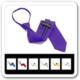 Stylish Plain Zipper Tie