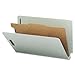 Smead End Tab Pressboard Classification File Folder with SafeSHIELD Fasteners, 1 Divider, 2