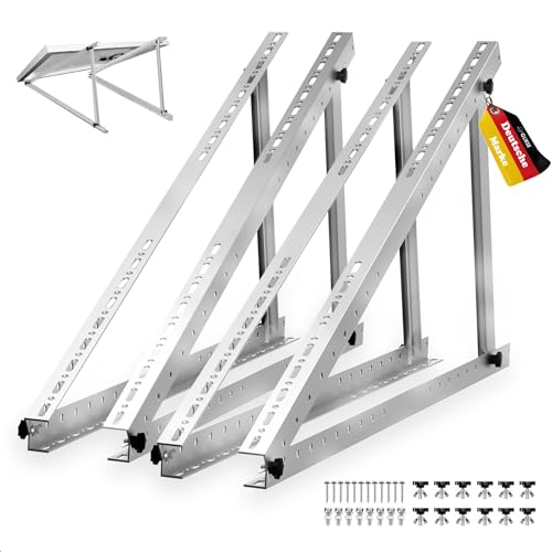 GLIESE Solarmodul Halterung 114cm 0-90 Grad Balkonkraftwerk 2er-Set