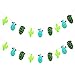 2 Pack Cactus Decoration Non-Woven Fabric Garland Banner for Birthday Party Festival Decoration (Cactus)