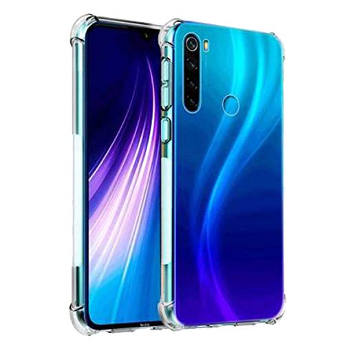 CEDO Soft Jel Flexible Thin Full Protection Shock Proof Clear TPU Back Case Cover for Xiaomi Redmi Note 8 (Transparent)