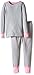Fruit of the Loom Big Girls' Waffle Thermal Underwear Set, Light Grey Heather, 6/6X
