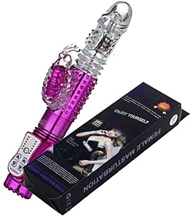 USB Rechargeable Thrusting Monster Fluttering R^a^b^b^i^t Body Msaager - 10 Speeds Rotating Versatility Wand for Feminine