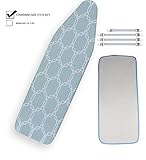 Balffor Standard Ironing Board Cover Bundle 6 Items: 1 Extra Thick Felt Pad, Heat Resistant, and Scorch Resistant Cover [15