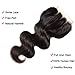 Beauty Forever Hair Brazilian Weave Virgin Hair Body Wave 3 Bundles with 1 Piece 4x4 Three part Lace Closure 100% Unprocessed Human Hair Extensions Natural Color (12 14 16+12)