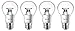 Philips New 60-Watt Equivalent A19 LED Light Bulb Soft White - 2700K - 4 Pack (Clear)