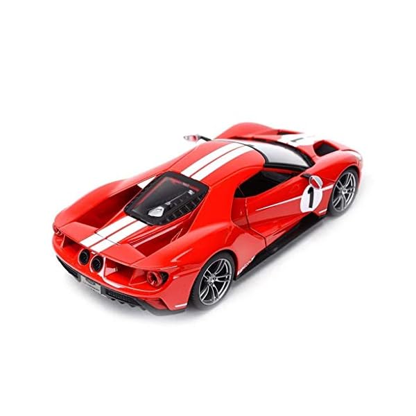 NYDZDM Modellauto 1:18 Ford GT Simulation Legierung Druckguss Spielzeug Schmuck Sportwagen Kollektion Schmuck 26,4 x 12… – Bild 6
