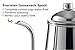 Pour Over Drip Kettle Stainless Steel With Precision Gooseneck spout for amazing water flow control. Ideal for pour over coffee and tea - 0.9L capacity