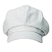 Siggi Womens 100% Cotton Newsboy Cabbie Cap Visor Hat Painter Caps for Lady LightGray