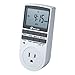 Smart Digital Light Timer with 3-Prong Outlet 7-day Programmable Plug-in Electrical Switch with Anti-theft Random Option, 15A/1800W (1 Pack)