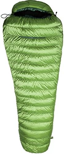 Yeti International Gecco 400 Sleeping Bag: 36 Degree Down Treetop/Dark Green, Extra Long/Left Zip