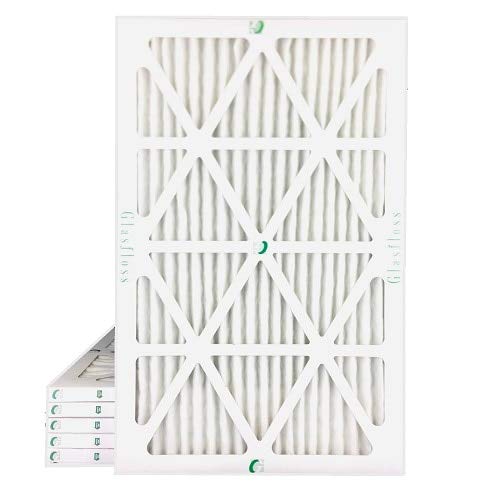 Glasfloss 16x25x1 MERV 10 (FPR 56) Pleated Air Filters By Glasfloss