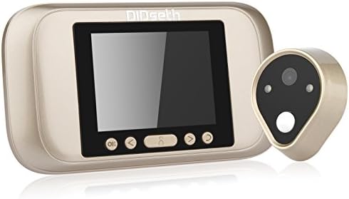DIDseth 3.2" LED Digital Peephole Door Viewer Camera 960P with Internal Memory for 38-110mm Door ThicknessNight Vision