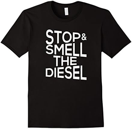 Men's Stop and Smell the Diesel T-Shirt  Large Black