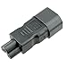 ACA1016 IEC C5 Laptop Connector to IEC C14 3 Prong Plug Adapter with UL Certification. Allows You to Convert Your Laptop to The Standard IEC 3 Prong Cord.