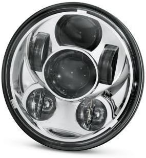 Chrome 5 3/4" 5.75'' Round LED Projection Daymaker Headlight for Harley Davidson Sportster and Dyna