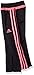 adidas Little Girls' Performance Pant, Caviar Black Pink, 6