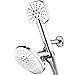 AirJet-700 3-in-1 High Pressure Luxury Rainfall Shower Combo with High-Velocity Flow Accelerator(TM) Hydro-Engine for More Power with Less Water! Height-Extend Design / Dual Push-Button Flow Control