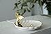 Jojuno Fish Tail Ring Holder Dish Ceramic Jewelry Pate Decor Dish Jewelry Organizer, 4.3in x 3.5in