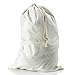 LoopsLiving Extra Large Cotton Laundry Bag - Hamper Liner - Storage Bag for Comforters - with Grommets and Drawstring Closure